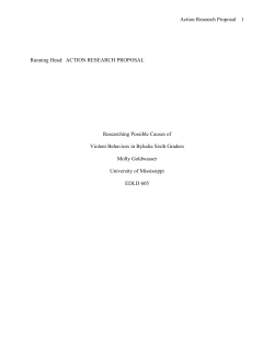 ACTION RESEARCH PROPOSAL Researching Possible Causes of