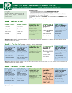 Fitness is Fun! Week 3 &ndash; Games, Games, Galore!