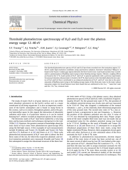 Threshold photoelectron spectroscopy of H2O and D2O over