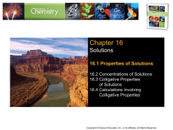 Freezing-Point Depression and Boiling