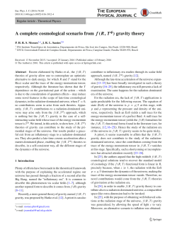 A complete cosmological scenario from [equation] gravity theory