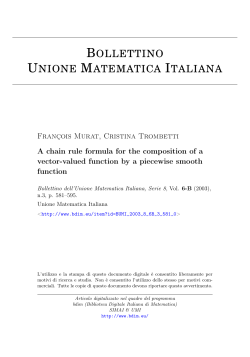 A chain rule formula for the composition of a vector