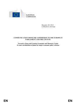 2. selection of reforms subject to ex ante coordination