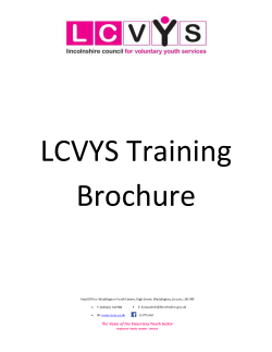 Training We are currently putting our training plan together