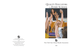 QUALITY EDUCATORS in EVERY SCHOOL