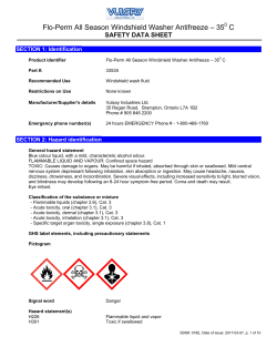 Flo-Perm All Season Windshield Washer Antifreeze &ndash; 35 C