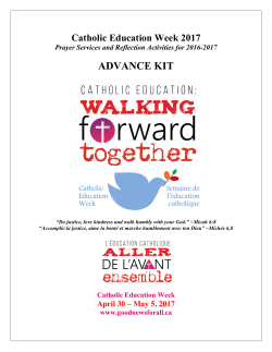 Advance Kit - Ontario Catholic School Trustees` Association