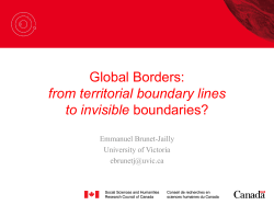 Global Borders: from territorial boundary lines to invisible boundaries?