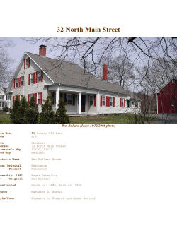 32/34 North Main Street - 1999 Update