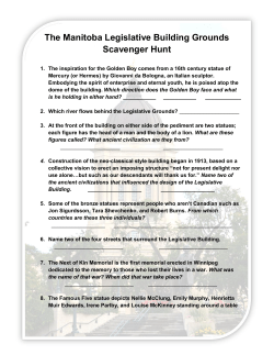 The Manitoba Legislative Building Grounds Scavenger Hunt