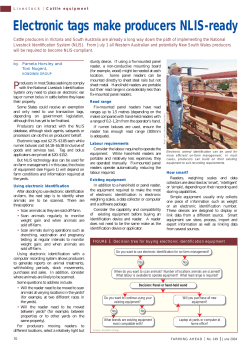 Electronic tags make producers NLIS-ready