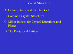 Crystal Structure