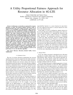 A Utility Proportional Fairness Approach for Resource