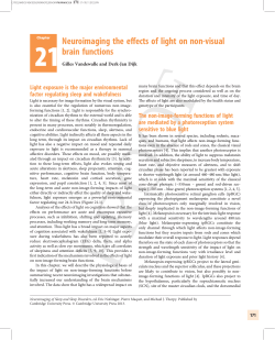 Neuroimaging the effects of light on non-visual brain functions