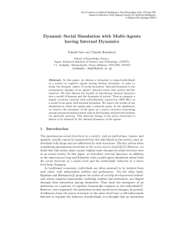 Dynamic Social Simulation with Multi