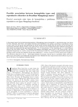 Possible association between hemoglobin types and
