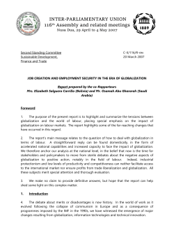 Le rôle des parlements dans le contrôle des efforts accomplis pour
