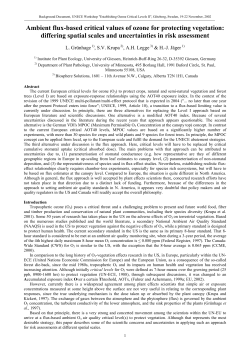 Ambient flux-based critical values of ozone for protecting vegetation