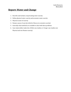 Report: Water and Change