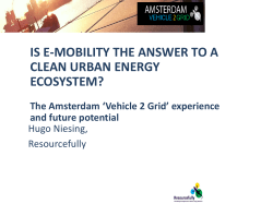 is e-mobility the answer to a clean urban energy ecosystem?