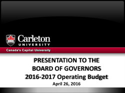2016-2022 Planning Assumptions