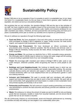sustainability policy