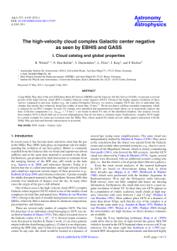 The high-velocity cloud complex Galactic center negative as seen by