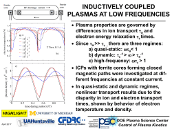PPTX - DOE Plasma Science Center
