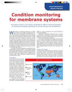 Condition monitoring for membrane systems