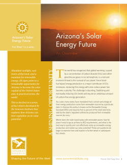 Arizona`s Solar Energy Future
