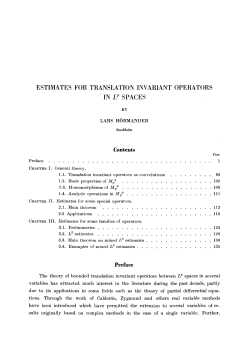 Estimates for translation invariant operators in