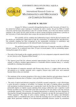 International Research Center on MATHEMATICS AND