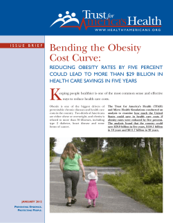 Bending the Obesity Cost Curve