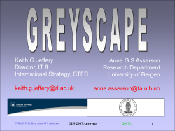 GL9 2007 Antwerp - GreyNet International