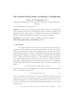 The Natural Partial Order on Regular &Gamma;-Semigroups