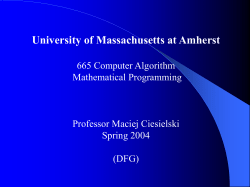 Linear Programming (LP)