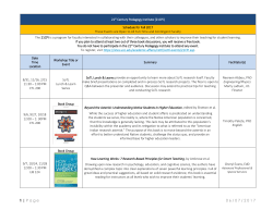 21st Century Pedagogy Institute [full packet] - UCO