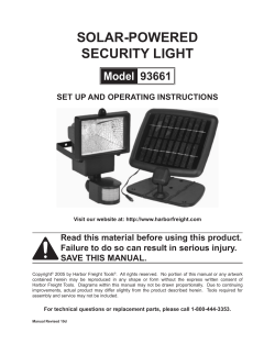 Solar-powered Security light