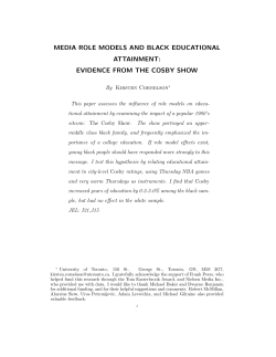 media role models and black educational