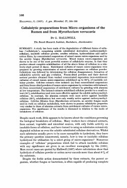 Cellulolytic preparations from Micro-organisms of the