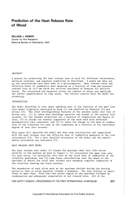 Prediction of the Heat Release Rate of Wood
