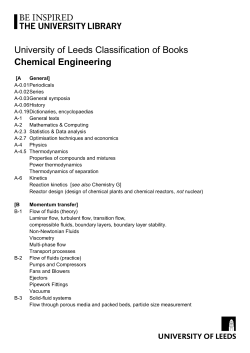 Chemical engineering - Leeds University Library