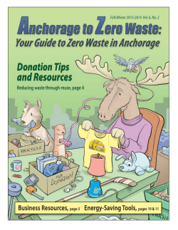Anchorage to Zero Waste - Municipality of Anchorage