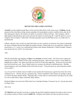 Round Two Weekend EPL Blogs