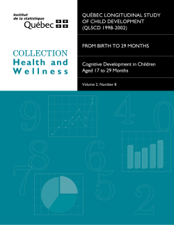 Cognitive Development in Children Aged 17 to 29 Months