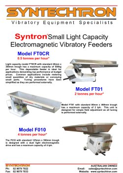 Small Light Capacity Electromagnetic Vibratory Feeders