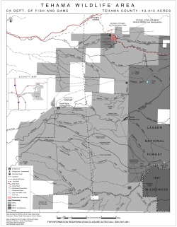 Hunting Map Tehama Wildlife Area