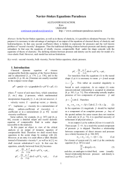 Navier-Stokes Equations Paradoxes