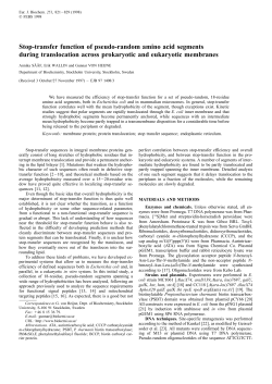 Stop-transfer function of pseudo