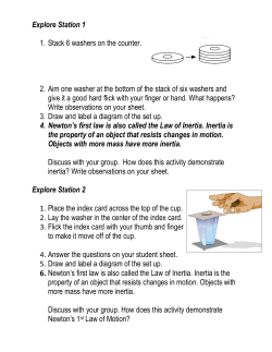 Explore Station 2&ndash; Newton`s 3 rd Law of Action